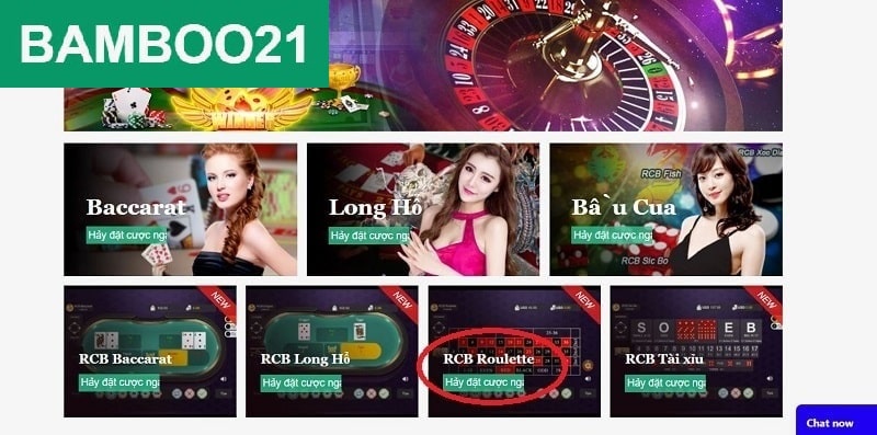 Tham gia sảnh game RCB Roulette